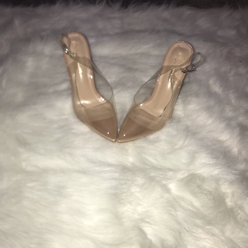 Clear Nude Pumps Size 8M